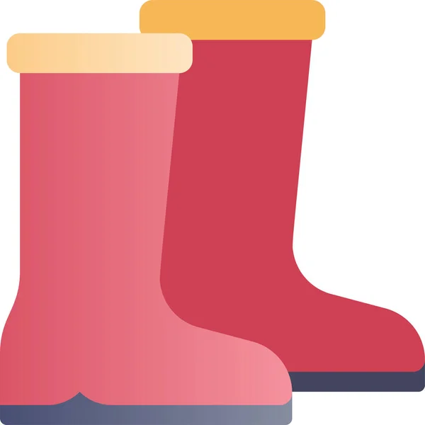 Spring Season Boots Icon — Stock Vector