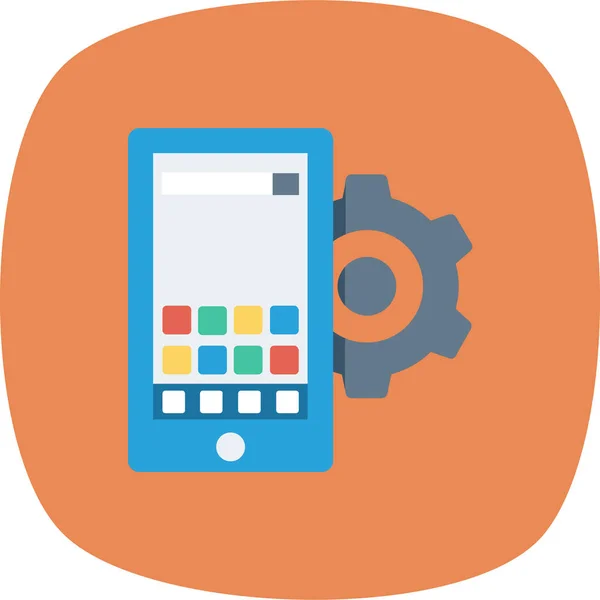 App Alkalmazások Mobil Ikon Lapos Stílusban — Stock Vector