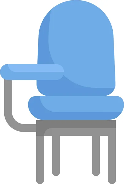 Desk Chair Education Knowledge Icon — Stock Vector