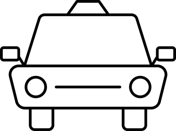 Automobiel Auto Taxi Pictogram Gemengde Categorie — Stockvector