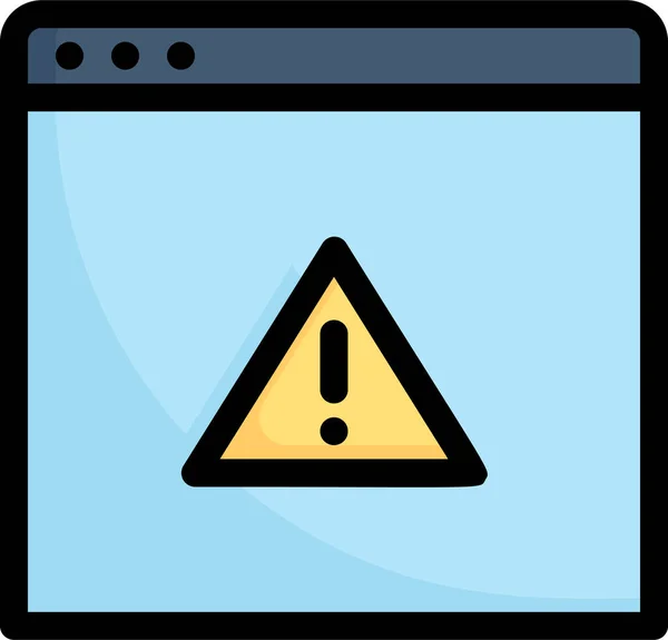 Icono Digital Negocio Alerta — Vector de stock