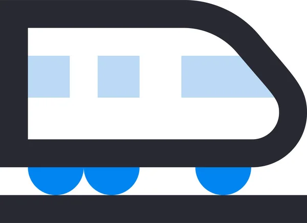Public Transportation Transport Train Icon — Stock Vector
