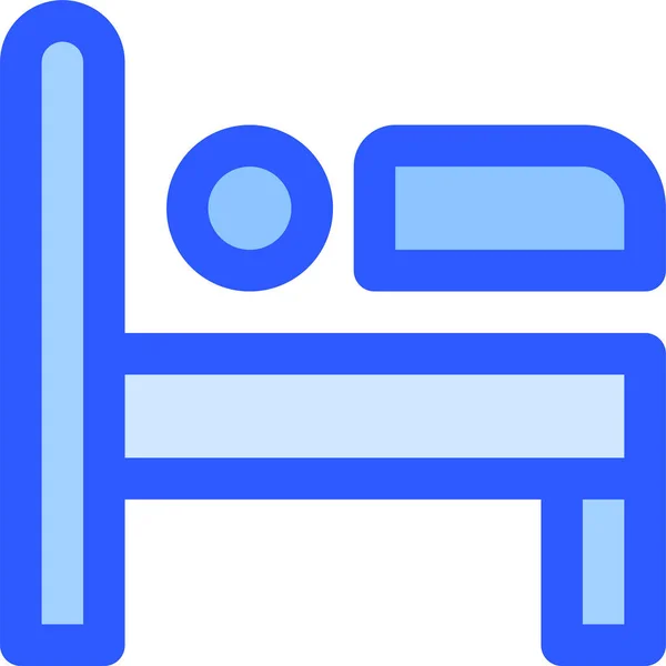 Hotel Servicio Sueño Icono — Vector de stock