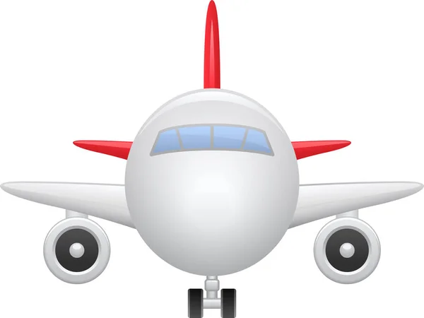 Flugzeug Jumbo Jet Flugzeug Symbol Fahrzeuge Modi Transport Kategorie — Stockvektor