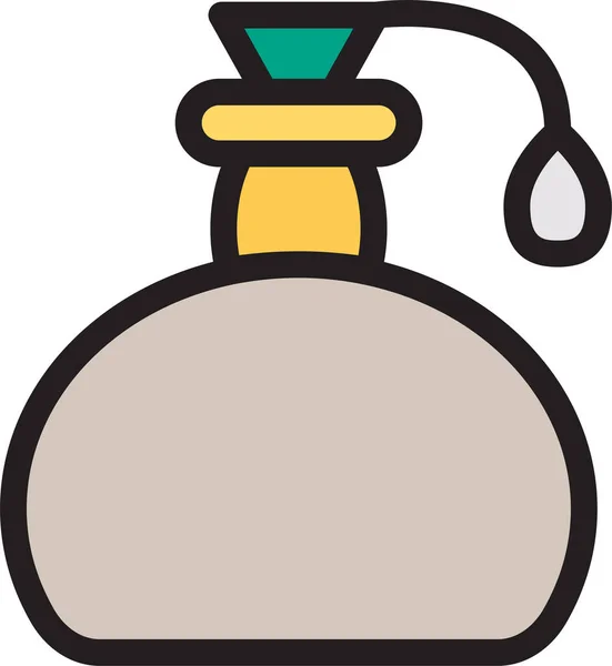 Fragancia Perfume Fragancia Icono Estilo Contorno Lleno — Vector de stock