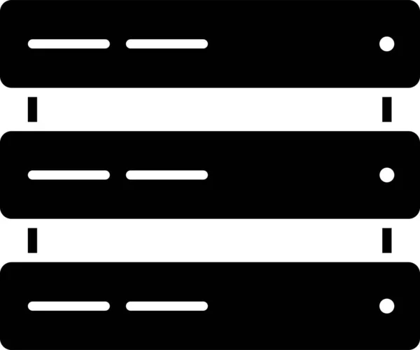 Sichern Sie Speichercomputer Daten Symbol Solidem Stil — Stockvektor