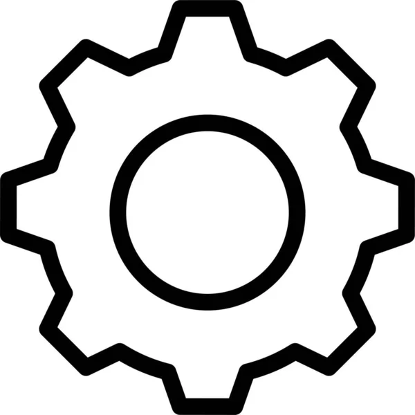 Config Gear Repair Icon Outline Style — 图库矢量图片