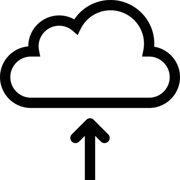 Cloud Server Storage Icon Infrastructure Category — Stock vektor