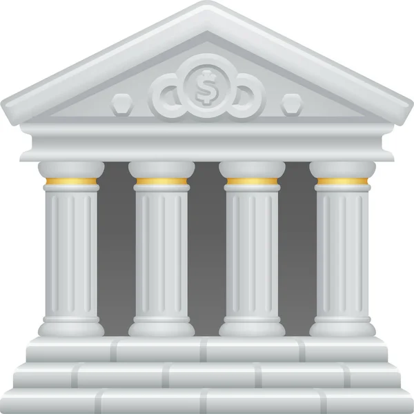 Banque Banque Bâtiment Icône Dans Catégorie Gestion Entreprise — Image vectorielle
