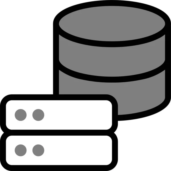 Data Database Design Icon — 图库矢量图片