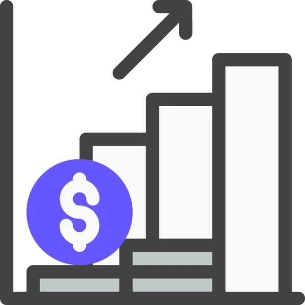Icona Della Finanza Aziendale Del Crowdfunding — Vettoriale Stock