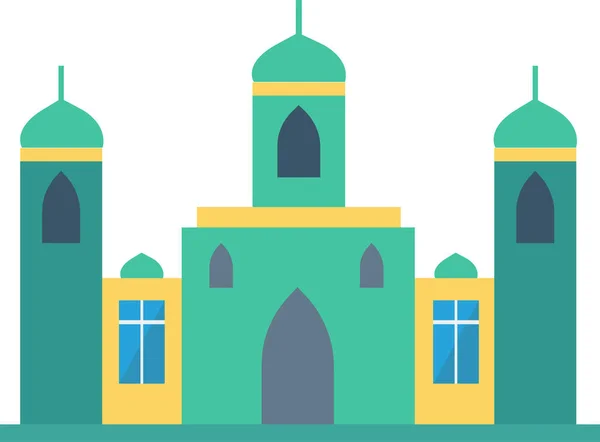 Masjid Ikone Flachen Stil — Stockvektor