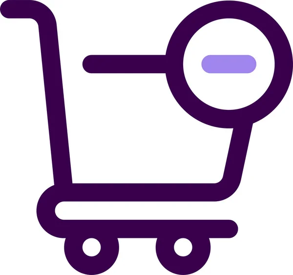 Ecommerce Ícone Compras Line —  Vetores de Stock