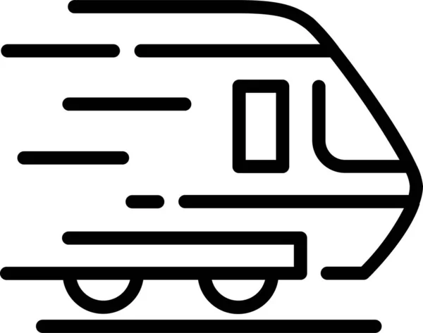 Business Delivery Logistic Symbol Outline Stil — Stockvektor