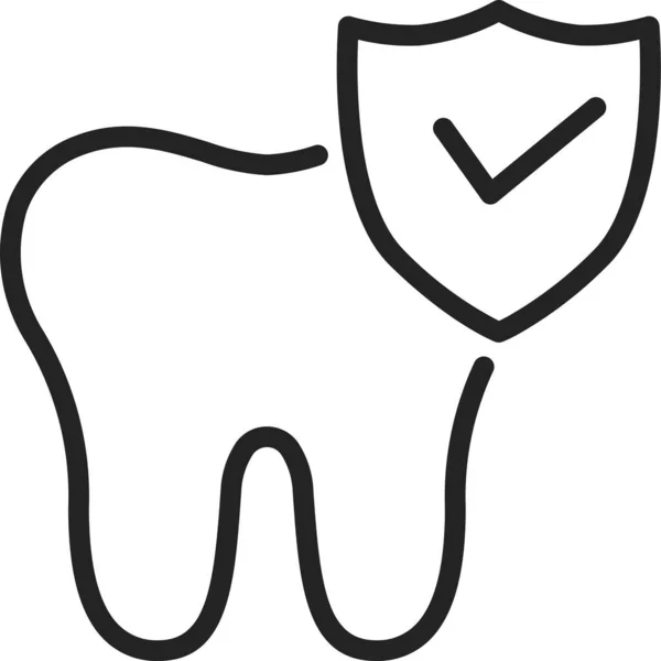 Care Dental Good Icon Outline Style — Stock Vector