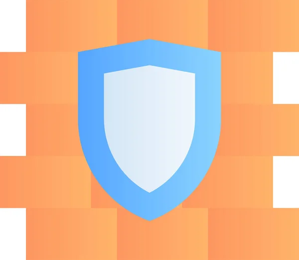 Icona Del Firewall Sicurezza Informatica — Vettoriale Stock