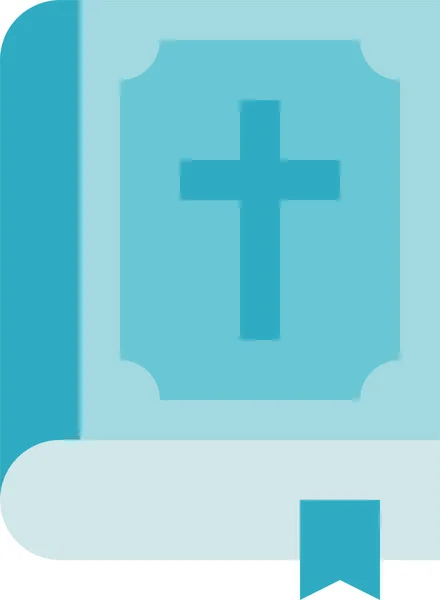 Biblia Funeraria Icono Cristiano — Vector de stock