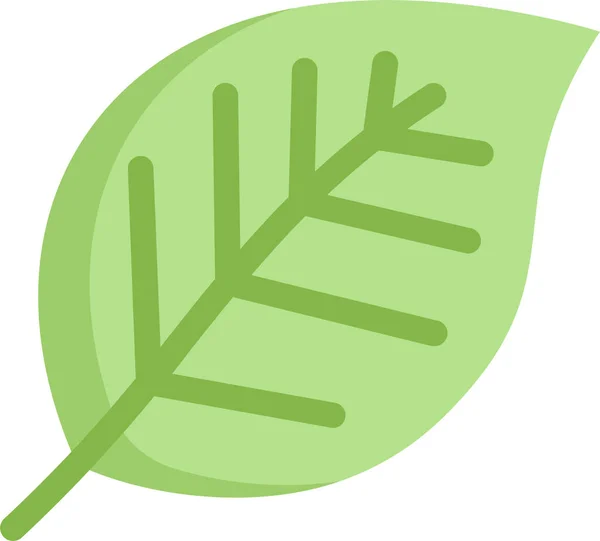 Значок Екологічного Листя Природи Плоскому Стилі — стоковий вектор