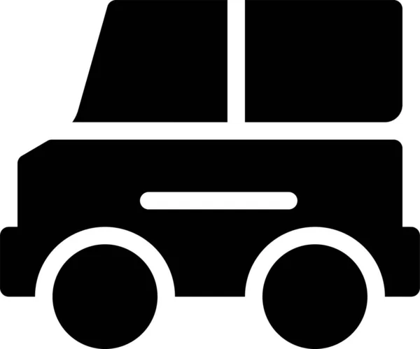 Icono Transporte Público Automático Estilo Sólido — Archivo Imágenes Vectoriales