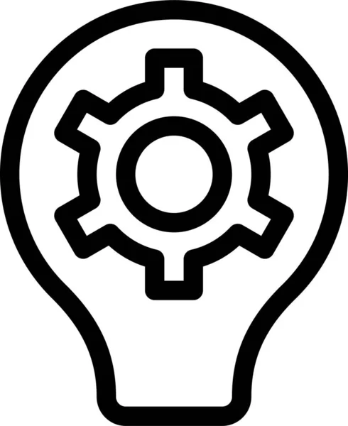 Idée Ampoule Créative Icône — Image vectorielle