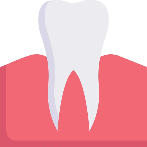 Dentista Cuidados Dentários Ícone Goma —  Vetores de Stock