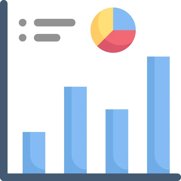 Icono Negocio Crecimiento Marketing Estilo Plano — Vector de stock