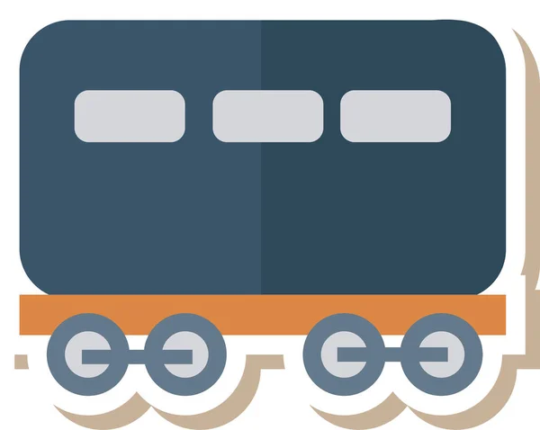 Auto Bogie Tren Icono Estilo Plano — Vector de stock