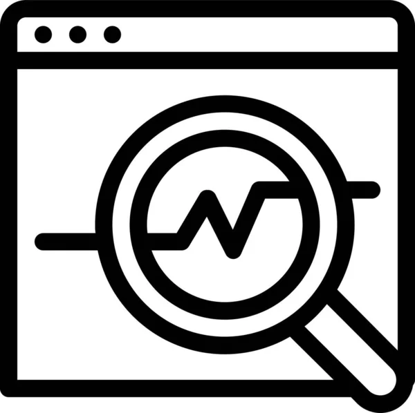 Ikona Digitálního Zvětšení Obchodu — Stockový vektor