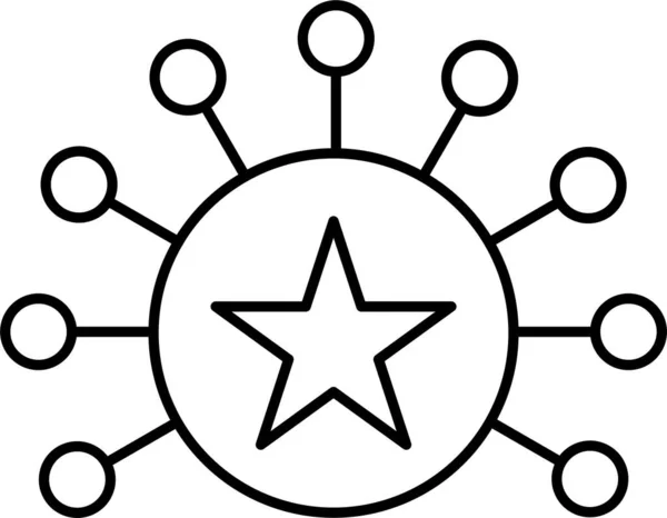 Icône Médaille Étoile — Image vectorielle