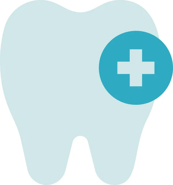 Dentista Cuidados Dentários Ícone Saudável —  Vetores de Stock