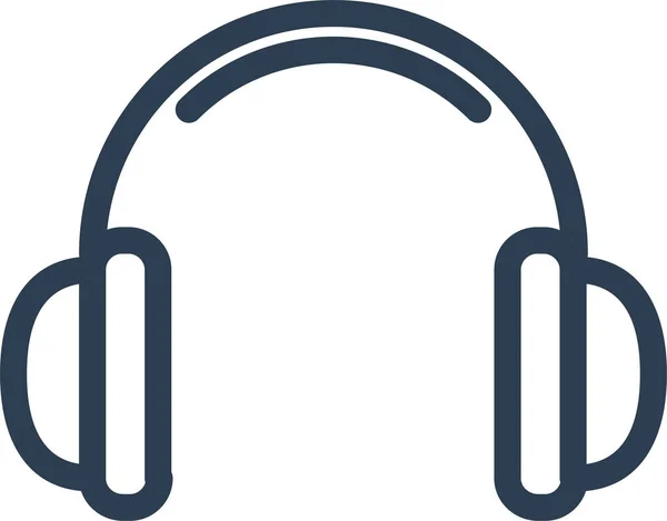 Auriculares Audio Icono Auriculares — Archivo Imágenes Vectoriales