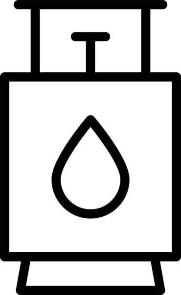 Cng Cook Cylinder Icon Outline Style — Stock vektor