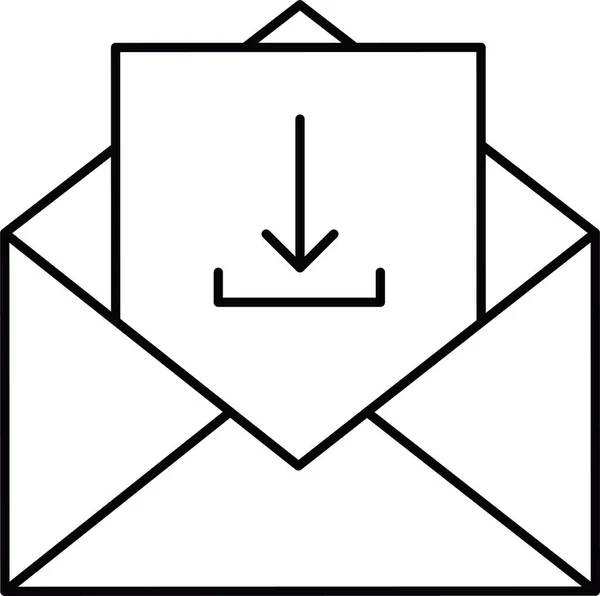 Télécharger Boîte Réception Icône Courrier — Image vectorielle