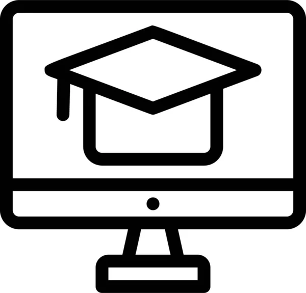 Icono Aprendizaje Educación Línea Categoría Educación Escuela Aprendizaje — Archivo Imágenes Vectoriales