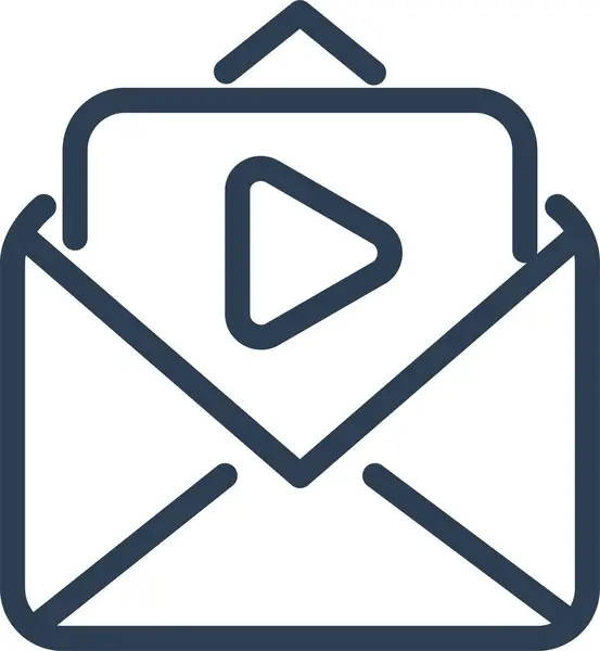 Oznámení Ikony Obálky Mailu — Stockový vektor