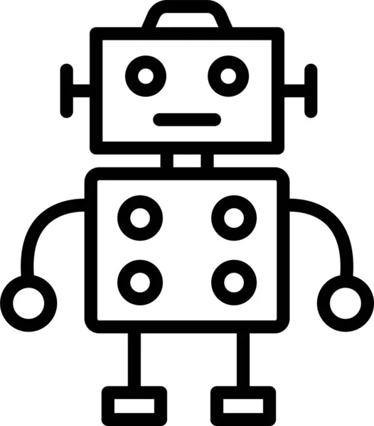 Icono Automático Tecnología Robot — Vector de stock