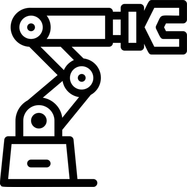 Επιχειρηματικό Εργοστάσιο Βιομηχανικό Εικονίδιο Ρομπότ — Διανυσματικό Αρχείο