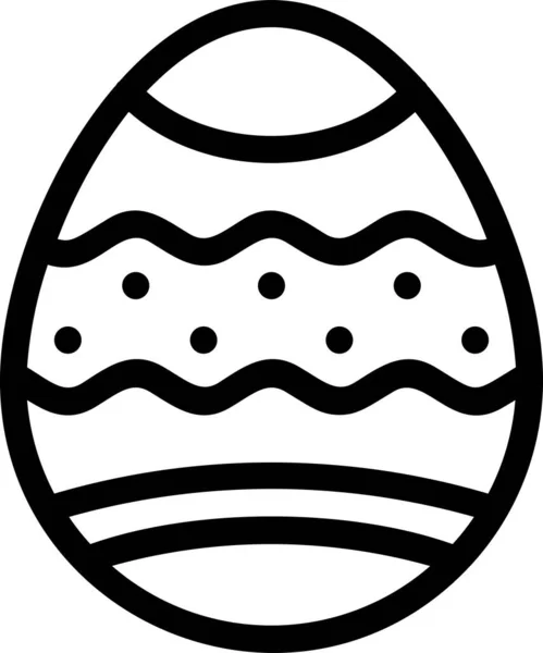 Easter Day Easter Egg Egg Icon Easter Category — Stock Vector