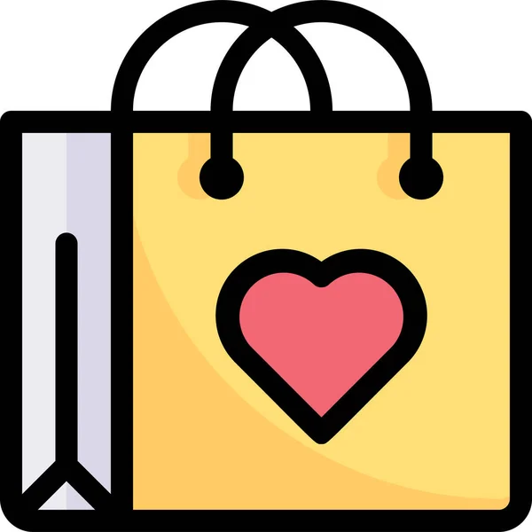 Einkaufstasche Kaufen Handtasche Symbol — Stockvektor