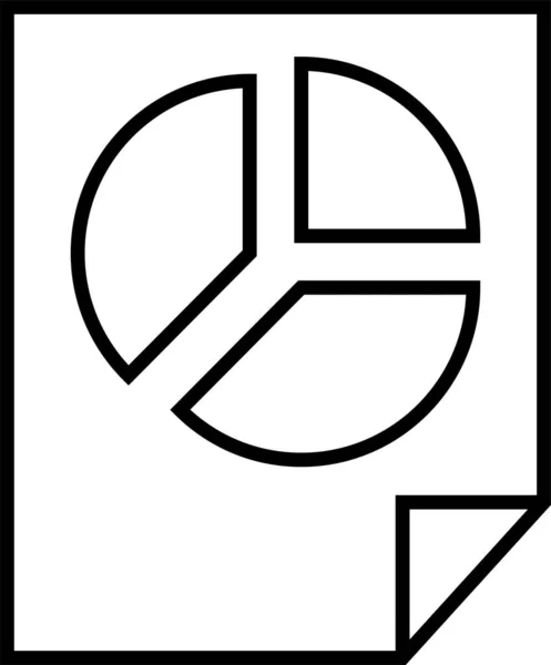 Иконка Диаграммы Анализа Стиле Наброска — стоковый вектор