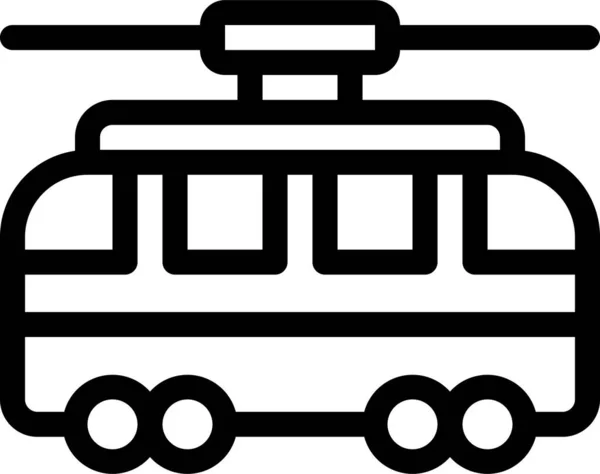 Automotive Machine Railroad Icon Vehicles Modes Transport Category — Stockový vektor