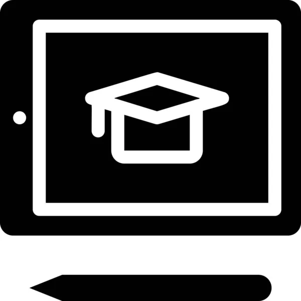 Εικονίδιο Ηλεκτρονικής Μάθησης Για Την Εκπαίδευση Στην Κατηγορία Εκπαίδευσης Σχολικής — Διανυσματικό Αρχείο