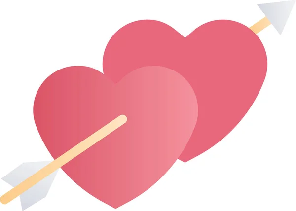 Valentine Αγίου Βαλεντίνου Ημέρα Εικονίδιο Αγάπης — Διανυσματικό Αρχείο