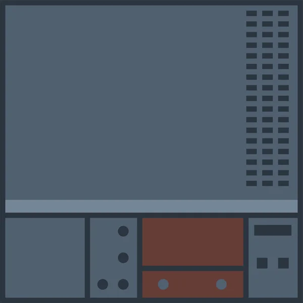 Cdi Console Controller Icoon Gevulde Stijl — Stockvector