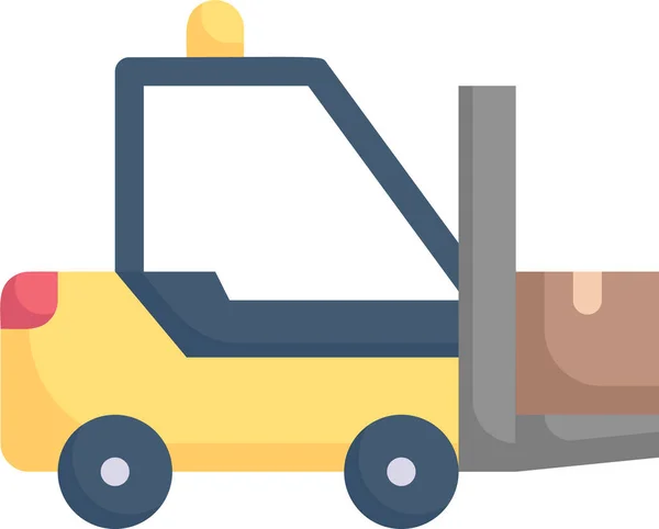 Delivery Forklift Logistics Icon Shipping Delivery Fulfillment Category — Stock Vector