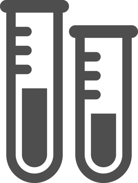 Bekerglas Chemie Experiment Icoon Ziekenhuizen Gezondheidszorg Categorie — Stockvector