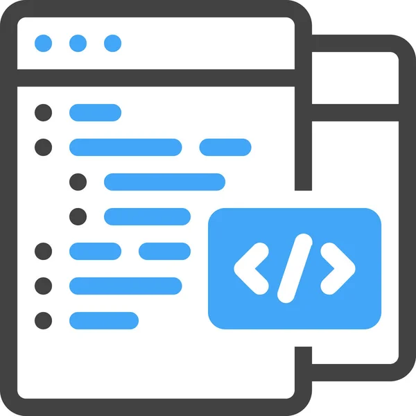 Иконка Web Development Backend Стиле Full Outline — стоковый вектор