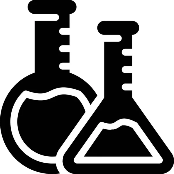 Icono Laboratorio Química Categoría Educación Escuela Aprendizaje — Vector de stock