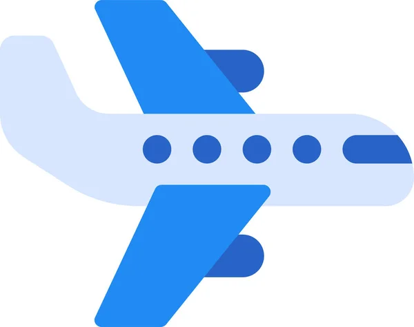 Airplane Commerce Flying Icon Flat Style — Stock Vector