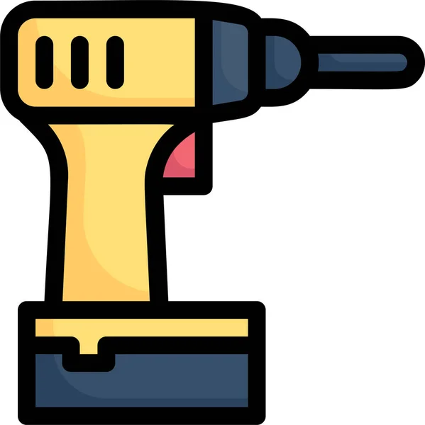 Driller Factory Industries Icon — 图库矢量图片